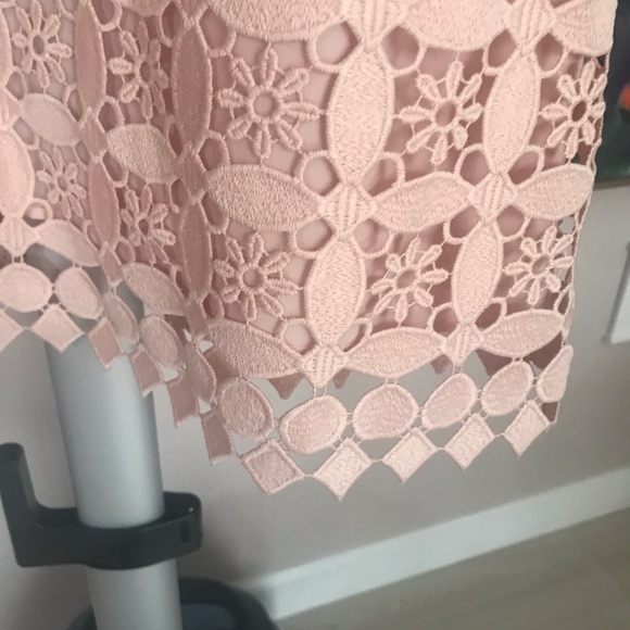 Sandro Paris dress lace cut out pastel peach needs new zipper MSRP $495 … - Picture 16 of 17